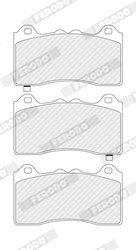 Set placute frana Ferodo FDB5480