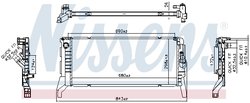 RADIATOR RACIRE MOTOR NISSENS 606789 - Compatibil cu BMW, MINI
