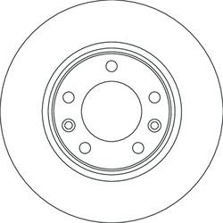 DISC FRANA TRW DF6780 - Compatibil cu OPEL, TOYOTA