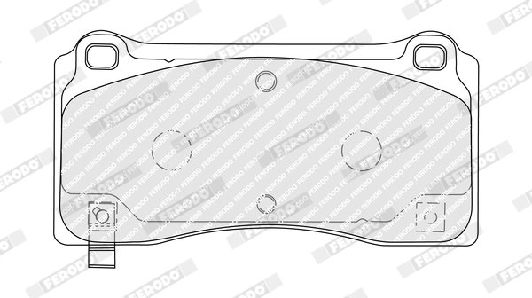 SET PLACUTE FRANA FERODO FDB5259 - Compatibil cu TESLA