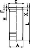 CAMASA CILINDRU KOLBENSCHMIDT 89966110 - Compatibil cu BOVA, DAF, GINAF, IRIZAR, KENWORTH, SOLARIS, TEMSA, VAN HOOL, VDL