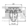CLIPS, ACOPERIRE DECORATIVA SI PROTECTIE FA1 21-40012.10 - Compatibil cu CITROEN, FIAT, LANCIA, PEUGEOT