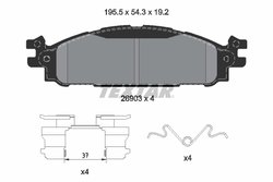 Set placute frana Textar 2690301