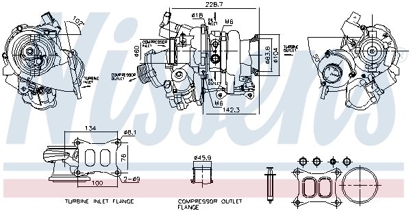 Turbina Nissens 93632