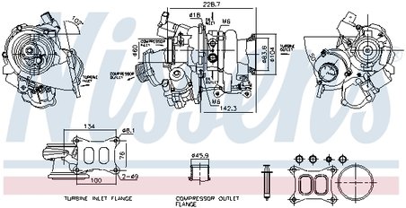 Turbina Nissens 93632