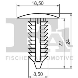 CLIPS, ACOPERIRE DECORATIVA SI PROTECTIE FA1 21-10024.25 - Compatibil cu CITROEN, DS, DS (CAPSA), PEUGEOT