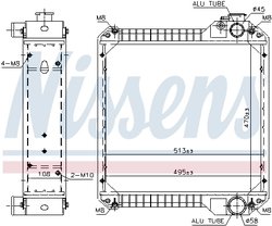 Radiator racire motor Nissens 607003