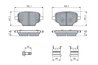 Set placute frana BOSCH 0 986 460 143