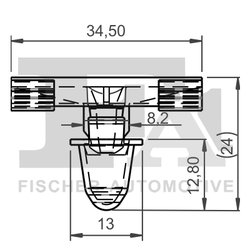 CLIPS, ACOPERIRE DECORATIVA SI PROTECTIE FA1 10-40039.25 - Compatibil cu ALPINA, BMW, FIAT