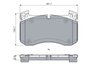 SET PLACUTE FRANA BOSCH 0 986 460 037 - Compatibil cu MERCEDES-BENZ