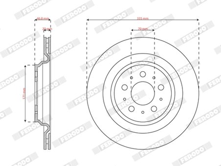 Disc frana Ferodo DDF3016C-1