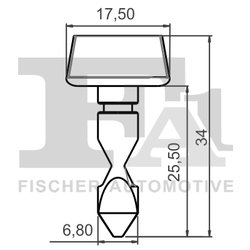 CLIPS, ACOPERIRE DECORATIVA SI PROTECTIE FA1 11-40093.5 - Compatibil cu VW