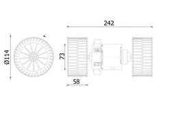 Ventilator habitaclu MAHLE AB 87 000S