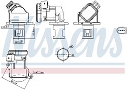 Supapa EGR Nissens 98438