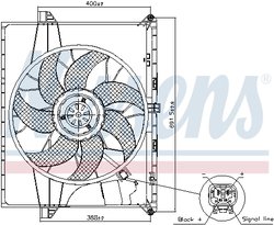 Ventilator radiator racire Nissens 85739