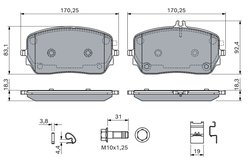 Set placute frana BOSCH 0 986 460 146