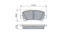 Set placute frana BOSCH 0 986 460 158