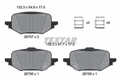 Set placute frana Textar 2679701
