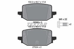 Set placute frana Textar 2658904