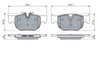Set placute frana BOSCH 0 986 460 166