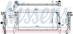 RADIATOR RACIRE MOTOR NISSENS 607103 - Compatibil cu BMW, MINI