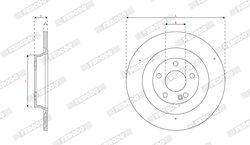 Disc frana Ferodo DDF3002C