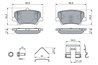 Set placute frana BOSCH 0 986 460 142