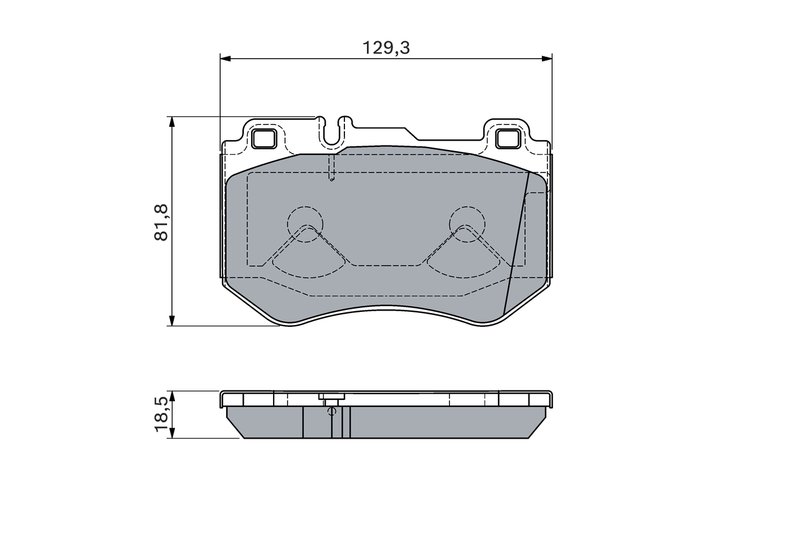 Set placute frana BOSCH 0 986 460 127