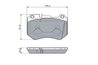 Set placute frana BOSCH 0 986 460 127