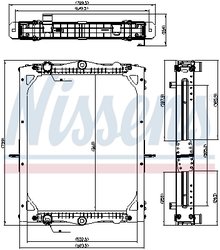 RADIATOR RACIRE MOTOR NISSENS 606774 - Compatibil cu DAF