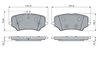 Set placute frana BOSCH 0 986 460 167