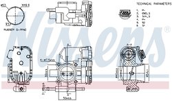 Carcasa clapeta acceleratie Nissens 955094