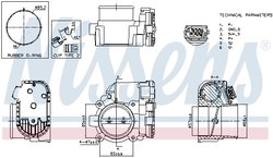 Carcasa clapeta acceleratie Nissens 955193