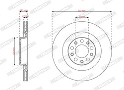 Disc frana Ferodo DDF3038C