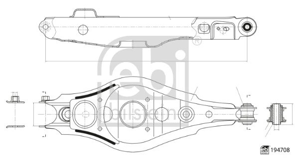 Brat suspensie Febi Bilstein 194708