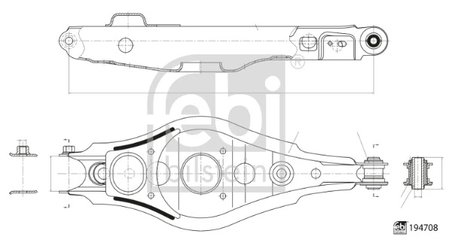 Brat suspensie Febi Bilstein 194708