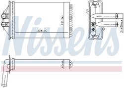 SCHIMBATOR CALDURA INCALZIRE HABITACLU NISSENS 707350 - Compatibil cu PORSCHE