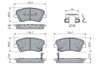 SET PLACUTE FRANA BOSCH 0 986 460 189 - Compatibil cu HYUNDAI