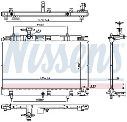 Radiator racire motor Nissens 607106