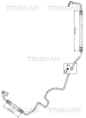 Furtun hidraulic sistem directie Triscan 8516 24001