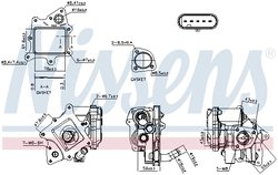 Supapa EGR Nissens 98524