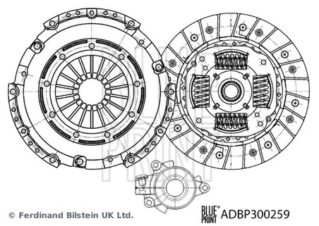 SET AMBREIAJ BLUE PRINT ADBP300259 - Compatibil cu SUZUKI