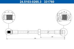 Furtun frana ATE 24.5103-0265.3