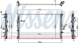 Radiator racire motor Nissens 607191
