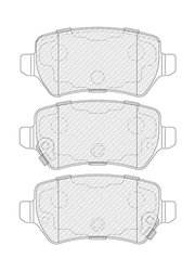 Set placute frana Ferodo FDB5201