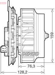Ventilator habitaclu Denso DEA17016