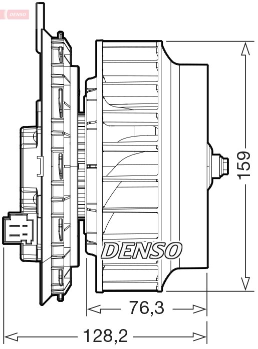 Ventilator habitaclu Denso DEA17016