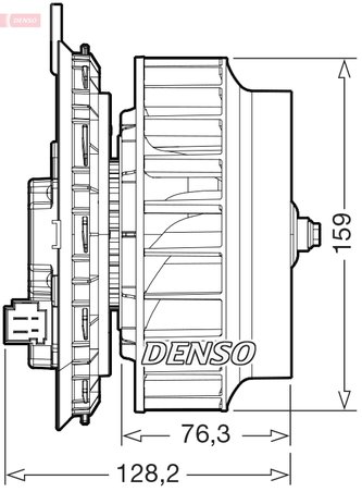 Ventilator habitaclu Denso DEA17016