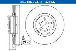 DISC FRANA ATE 24.0125-0237.1 - Compatibil cu VW
