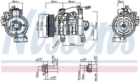 COMPRESOR CLIMATIZARE NISSENS 891130 - Compatibil cu HONDA